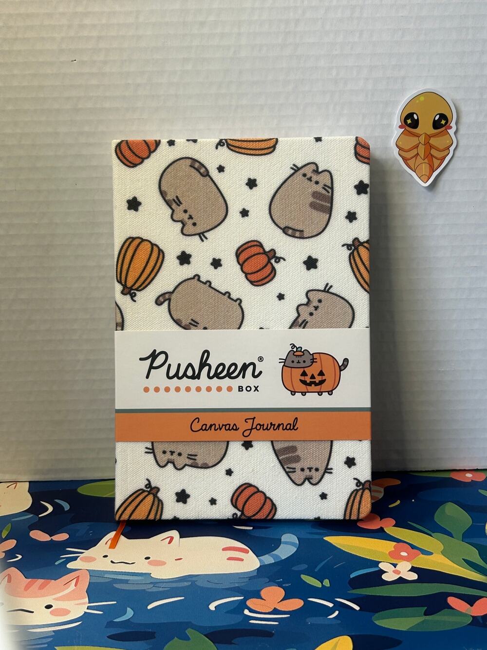Pusheen Pumpkin Canvas Journal Subscription Box Fall 2025 Ruled Sheets